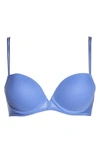 On Gossamer Next To Nothing Underwire Demi Plunge Bra In Surf
