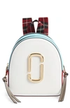 MARC JACOBS PACK SHOT LEATHER BACKPACK - WHITE,M0013992