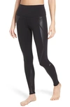 Alo Yoga Graphic Print Airbrush Leggings In Black/ Black Facet