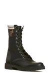 Fendi Rockoko Chelsea Sock Combat Boot In Black/ Navy