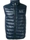 EA7 LOGO PRINT PADDED GILET,8NPQ01PN29Z12094867