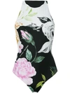 OFF-WHITE FLORAL PRINT SWIMSUIT,OWFA006S18959134990012946011