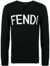 FENDI logo embroidered sweater,FZZ387A3M312924980