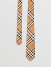 Burberry Modern Cut Vintage Check Silk Tie In Antique Yellow