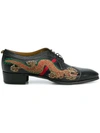 GUCCI DRAGON-EMBROIDERED LACE-UP SHOES,510110LUZ6012753247