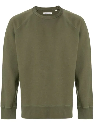 Our Legacy Classic Crew Neck Sweatshirt In Green