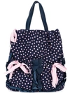 RED VALENTINO RED VALENTINO POLKA DOT TOTE - BLUE,CRB0003312948791