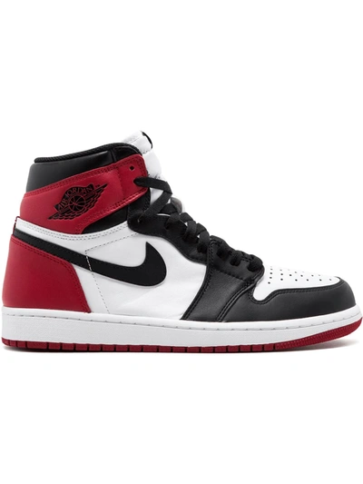 Jordan Air  1 Retro High Og "black Toe" Sneakers In White