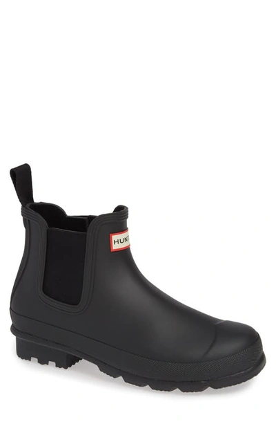 Hunter Original Insulated Waterproof Chelsea Boot In Black