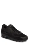 Nike Air Max 90 Premium Sneaker In Black/ Black