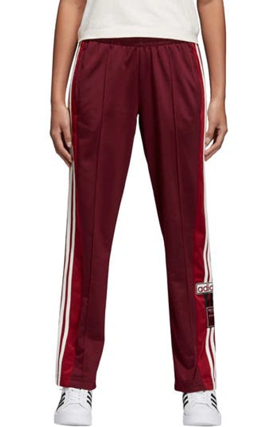 Adidas Originals Originals Adibreak Tearaway Track Pants In Burgundy