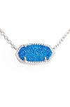Kendra Scott Elisa Drusy Necklace, 15 In Cobalt Drusy