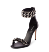 BALMAIN CHAIN ANKLE STRAP SANDAL,W8FC319PGDB