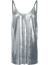 PACO RABANNE metallic sequin vest,18ETTO908MES00312950269