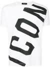 DSQUARED2 DSQUARED2 ICON PRINT T-SHIRT - WHITE,S74GD0414S2284412906310