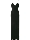 BALMAIN LONG SPAGHETTI STRAP DRESS,133130207D12946018