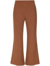 ANDREA MARQUES ANDREA MARQUES FLARED TROUSERS - CAPUCCINO,CALCAFLARE12519466