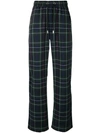 BLOOD BROTHER PLAID TRACK PANTS,BA18PMATTER2412941891