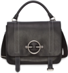 JW ANDERSON DISC LEATHER TOP HANDLE SATCHEL - BLACK,HB00418D 404/621