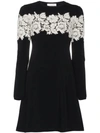 VALENTINO LACE-EMBROIDERED STRETCH MINI DRESS,QB2KD07144212962937