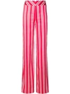 ROUGE MARGAUX STRIPED WIDE LEG TROUSERS,PANT012SATINSTRIPE12954089