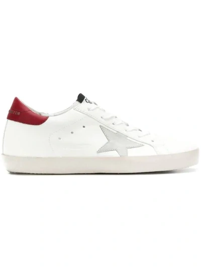 Golden Goose Superstar Sneakers In White-borde