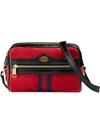 GUCCI RED OPHIDIA SUEDE MINI BAG,5173500KCDG12955512