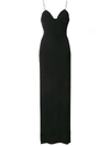 BALMAIN MAXI BLACK DRESS,133130 207D
