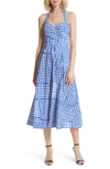 MILLY PAIGE STRETCH COTTON HALTER DRESS,207CT013815
