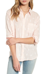 Rails Charli Pineapples Linen-blend Button-front Shirt In White Pineapples
