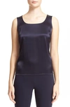 St John Caviar Collection Liquid Satin Tank In Navy