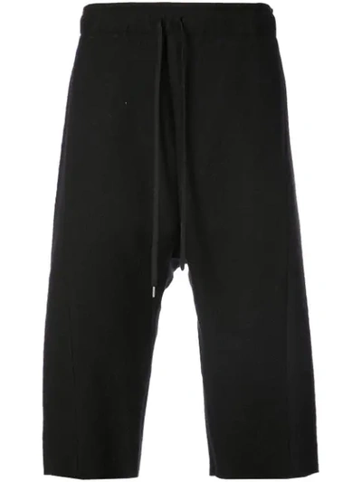Individual Sentiments Casual Long Shorts In Black