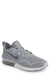 Nike Men's Air Max Fury Running Sneakers From Finish Line In Wolf Grey/ Dark Grey/ Stealth