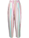 EMPORIO ARMANI EMPORIO ARMANI STRIPED PRINTED LOOSE TROUSERS - MULTICOLOUR,WNP46TW252012953960