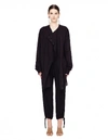 YOHJI YAMAMOTO BLACK COTTON AND CUPRO SHIRT,FW-B04-201-1