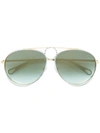 CHLOÉ ROMIE AVIATOR-FRAME SUNGLASSES,CHLSCE1448276112959519