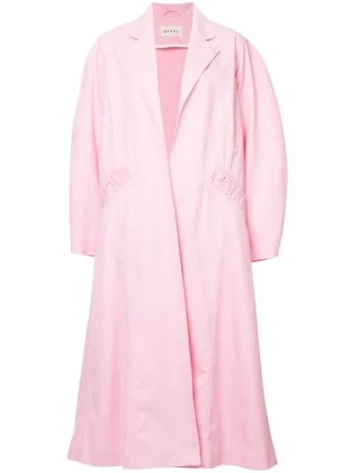 Assel Oversized Trench Coat In Pink