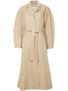 ASSEL ASSEL OVERSIZED TRENCH COAT - BROWN,AAPE18OW02F0212949324