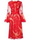 MARCHESA floral lace dress,M2290212758912