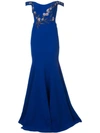 MARCHESA NOTTE BEAD EMBROIDERED OFF THE SHOULDER GOWN,N22G058212763491