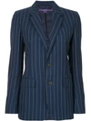 RALPH LAUREN RALPH LAUREN COLLECTION STRIPED BLAZER - BLUE,29070686200112527743