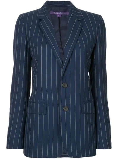 Ralph Lauren Collection Striped Blazer - Blue