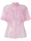 SI-JAY EMBROIDERED SHEER SHIRT,S18JSH001TUL12958455