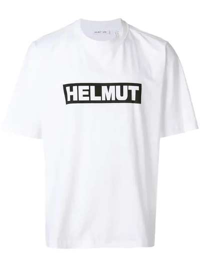 Helmut Lang Logo-print Cotton T-shirt In White