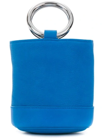 Simon Miller Bonsai 15 Calfskin Leather Bucket Bag - Blue