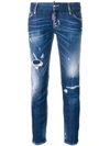 DSQUARED2 SUPER SKINNY CROPPED JEANS,S75LB0034S3034212708770