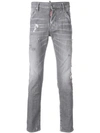 DSQUARED2 distressed slim jeans,S74LB0393S3026012708405