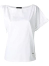 DSQUARED2 asymmetric sleeve T-shirt,S75GC0929S2300912708922