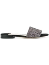 JIMMY CHOO JONIE GLITTER SANDALS,JONIFLATIZG12952204