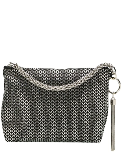 Jimmy Choo Callie Crystal-embellished Clutch Bag In Black